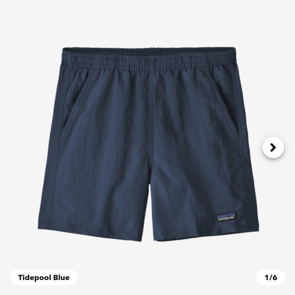 Patagonia NWOT Baggies Shorts size small
